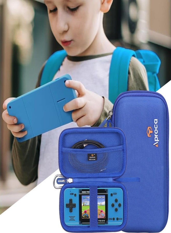 ابروكا حقيبة Aproca متوافقة مع جهاز الألعاب المحمول WELLST·G للأطفال، حقيبة تخزين صلبة لملحقات اللاعب - أزرق (الحقيبة فقط) - Image 4